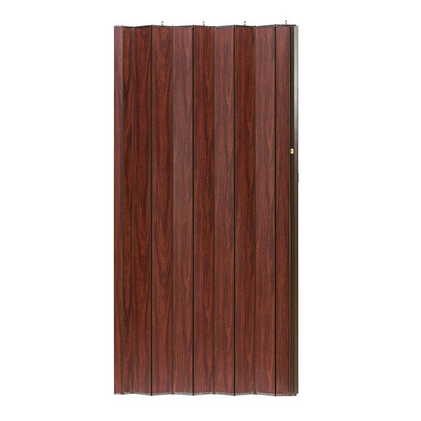 Perfectpatio 36 x 96 in. Woodshire Accordion Style with Panels, Mahogany PE3036507 - main